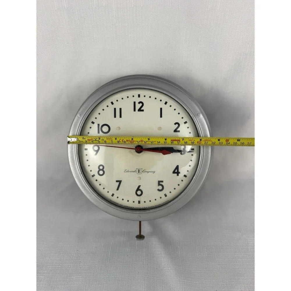 Vintage MCM Edwards Company Wall Clock, 8